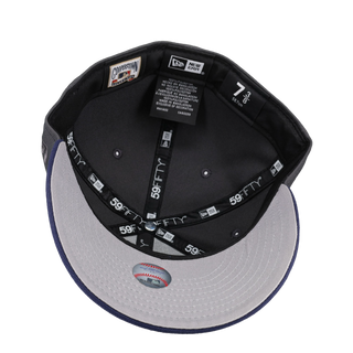 Tampa Bay Rays Tropicana Field Graphite/Navy Metallic 59Fifty Fitted Hat, undervisor detail