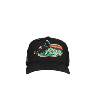 Tampa Bay Rays Tropicana Field Black Green Red Metallic 59Fifty Fitted Hat, back view