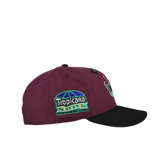 Tampa Bay Rays Tropicana Field Plum/Black Metallic 59Fifty Fitted Hat