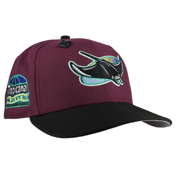 Tampa Bay Rays Tropicana Field Plum/Black Metallic 59Fifty Fitted Hat