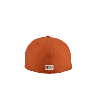 Tampa Bay Rays Tropicana Field Burnt Orange Gold Metallic 59Fifty Fitted Hat, alternate view