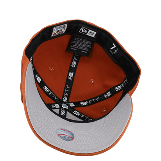Tampa Bay Rays Tropicana Field Burnt Orange Gold Metallic 59Fifty Fitted Hat, undervisor detail