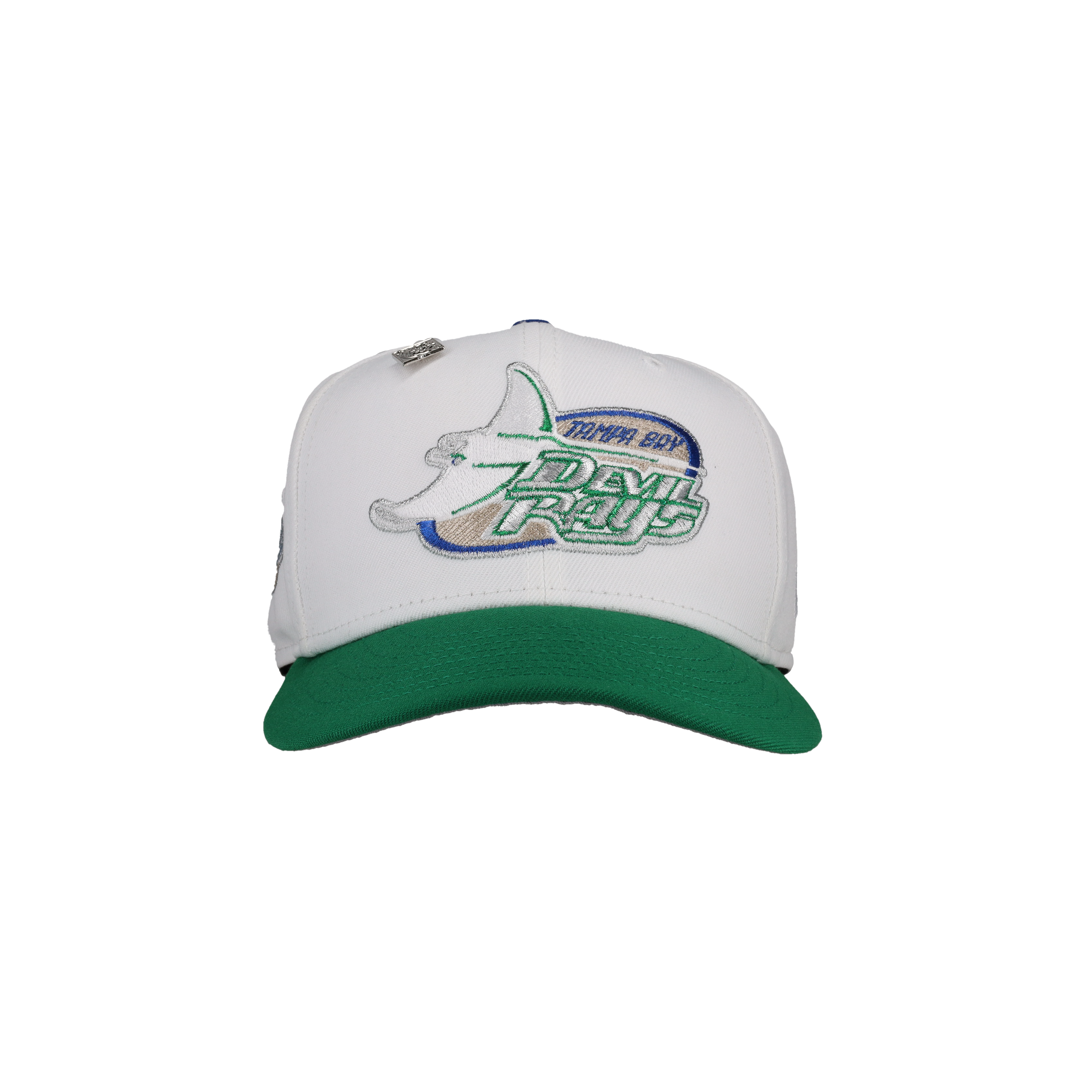 Tampa Bay Rays 1998 Inaugural Metallic White Dome 59Fifty Fitted Hat