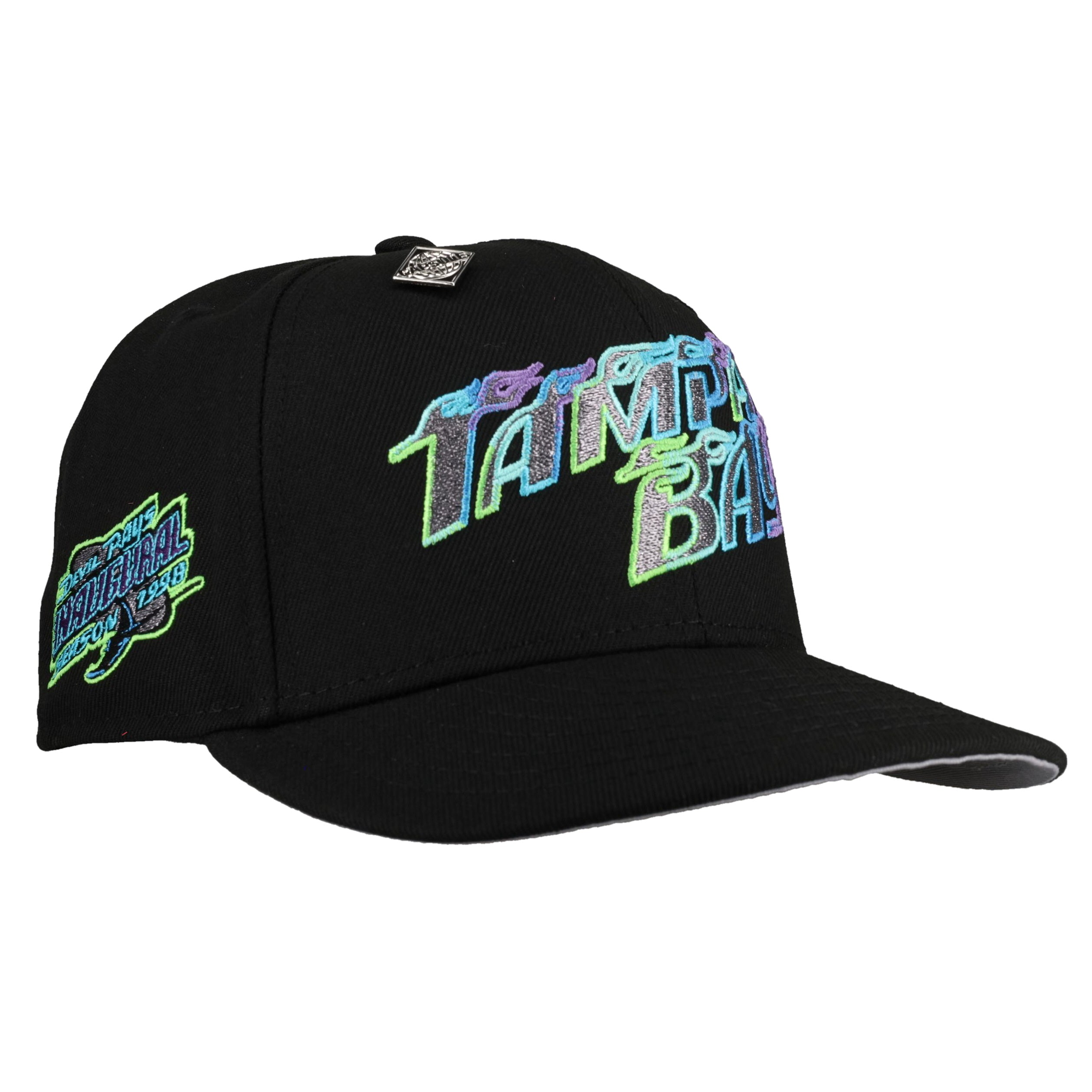 Tampa Bay Rays 1998 Inaugural Season City Connect Metallic 59Fifty Fitted Hat