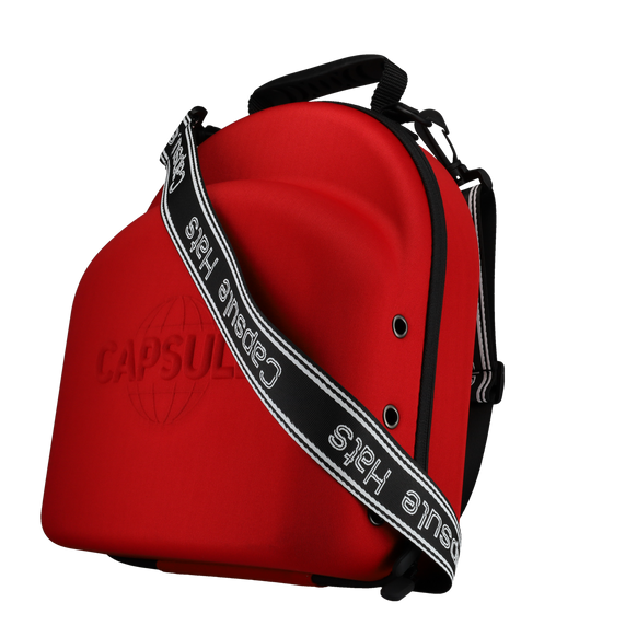 Capsule Hats hat Carrier Case (Red)