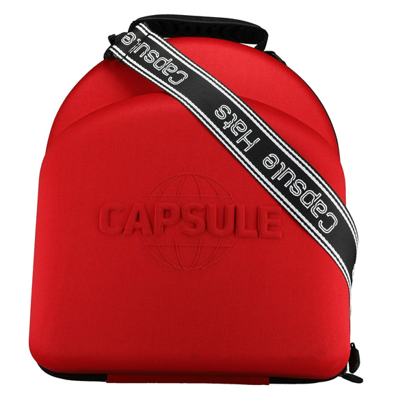 Capsule Hats hat Carrier Case (Red)