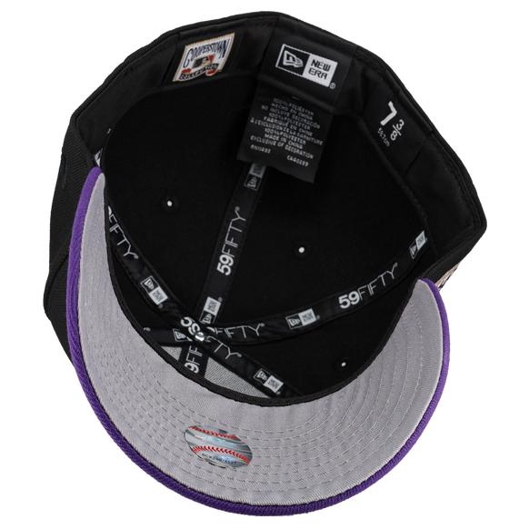 Colorado Rockies Coors 1995 Metallic Bricks Black/Purple 59Fifty Fitted Hat