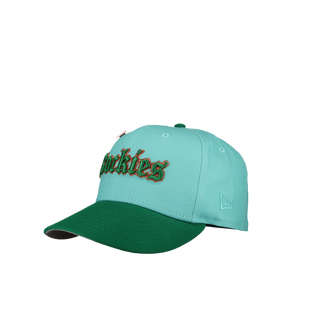 Colorado Rockies Old English Script Teal Green Metallic 59Fifty Fitted Hat