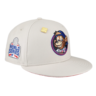 Chicago Cubs Clark The Bear Logo 2016 World Series Patch 59Ffity Fitted Hat
