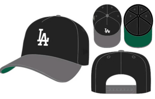 Los Angeles Dodgers 40th New Era 9Fifty A Frame Snapback Hat (Black/Graphite)