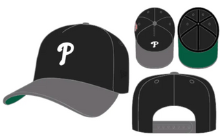 Philadelphia Phillies 1996 New Era 9Fifty A Frame Snapback Hat (Black/Graphite)
