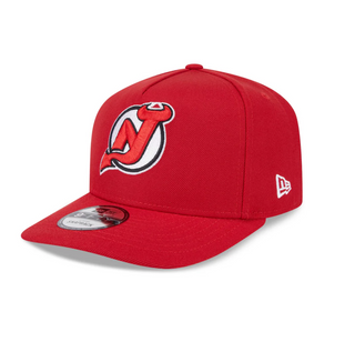 New Jersey Devils 9Fifty A Frame Snapback Hat (Red)