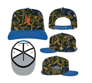 New York Mets Leaves Blue 30th Anniversary 9Fifty A Frame Snapback Hat