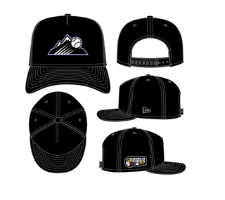 Colorado Rockies 2007 Team Color 9Fifty A Frame Snapback Hat (Grey Brim)