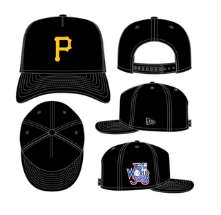 Pittsburgh Pirates 1976 Team Color 9Fifty A Frame Snapback Hat (Grey Brim)