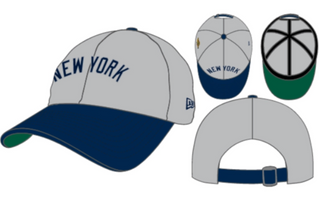 New York Yankees 1996 WS New Era 9Twenty Grey/Navy "Away Jersey"