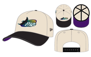 Tampa Bay Rays Off White/Black 1998 9Fifty A Frame Snapback Hat