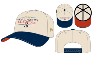 New York Yankees Off White/Navy 1996 WS Champs 9Fifty A Frame Snapback Hat