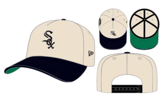 Chicago White Sox Comiskey Park Off white Corduroy/Black 9Fifty A Frame Snapback Hat