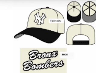 New York Yankees Off White/Black Bronx Bombers 9Fifty A Frame Snapback Hat