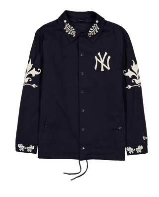New Era New York Yankees Coach Jacket (Navy Blue)