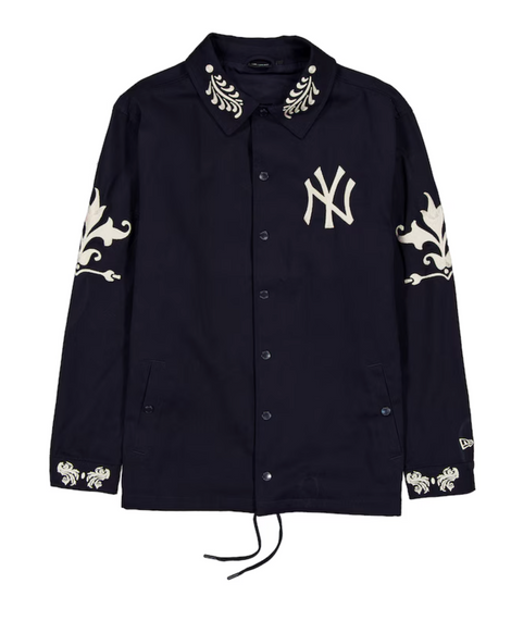 New Era New York Yankees Coach Jacket (Navy Blue)
