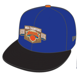 PRE-ORDER Capsule Exclusive New York Knicks Blue/Black 2025-2026 NBA Champs Metallic (Grey Brim)