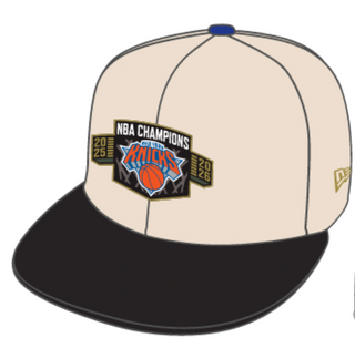 PRE-ORDER Capsule Exclusive New York Off White/Black 2025-2026 NBA Champs Metallic (Grey Brim)