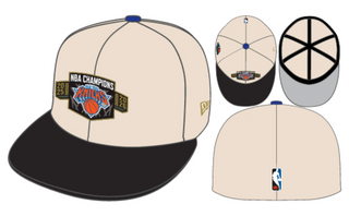 PRE-ORDER Capsule Exclusive New York Off White/Black 2025-2026 NBA Champs Metallic (Grey Brim)