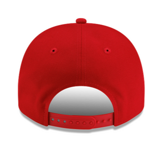 New York Yankees Red Basics 9Fifty A Frame Snapback Hat (Grey Brim)