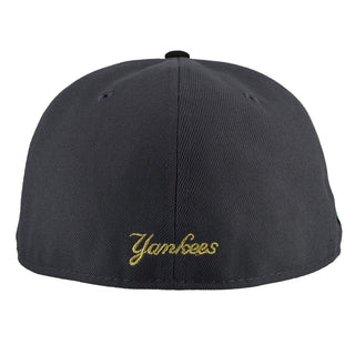 New York Yankees 2000 Subway Series Celestial "Moonwalker" Metallic Graphite 59Fifty Fitted Hat, detail view