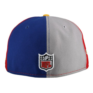 Pittsburgh Steelers 80 Seasons Pinwheel "All American Steel" Metallic 59Fifty Fitted Hat, detail view