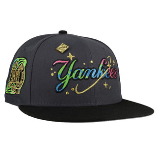 New York Yankees 2000 Subway Series Celestial "Moonwalker" Metallic Graphite 59Fifty Fitted Hat, front view