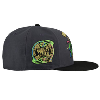 New York Yankees 2000 Subway Series Celestial "Moonwalker" Metallic Graphite 59Fifty Fitted Hat, back view