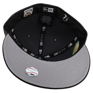 New York Yankees 2000 Subway Series Celestial "Moonwalker" Metallic Graphite 59Fifty Fitted Hat, detail view