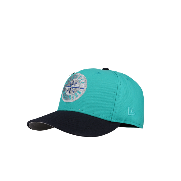 Seattle Mariners 30th Anniversary Teal/Navy Metallic 59Fifty Fitted Hat (RESTOCK)