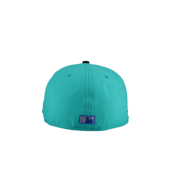Seattle Mariners 30th Anniversary Teal/Navy Metallic 59Fifty Fitted Hat (RESTOCK)