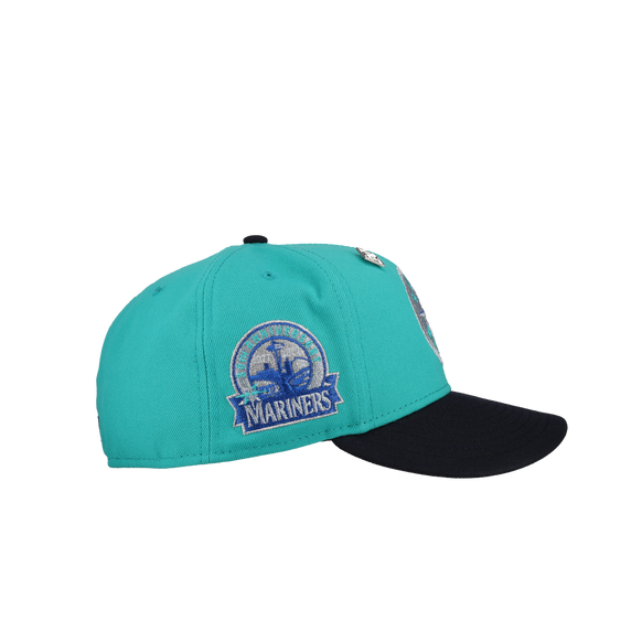 Seattle Mariners 30th Anniversary Teal/Navy Metallic 59Fifty Fitted Hat (RESTOCK)
