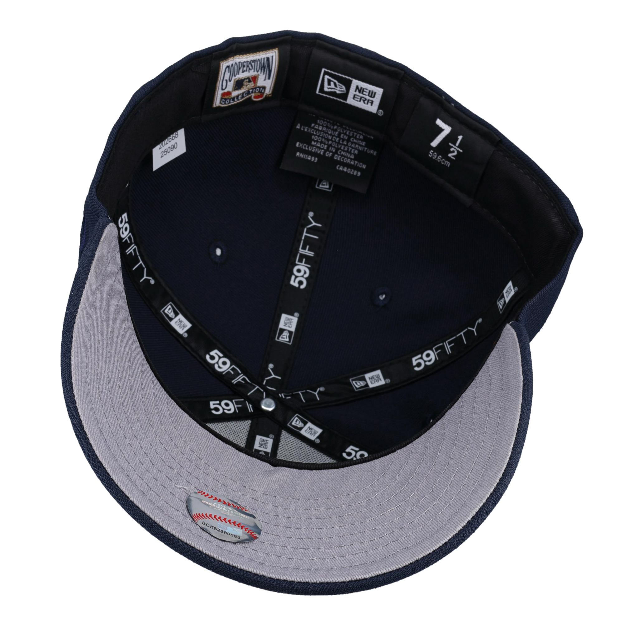 Detroit Tigers Script World Series Navy Metallic 59Fifty Fitted Hat