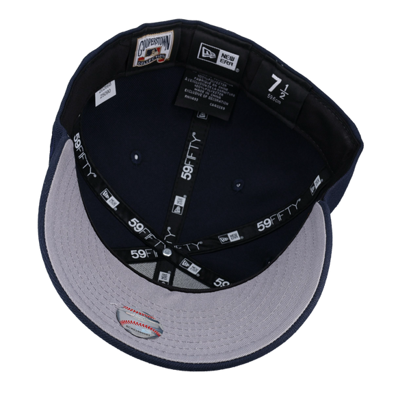 Detroit Tigers Script World Series Navy Metallic 59Fifty Fitted Hat