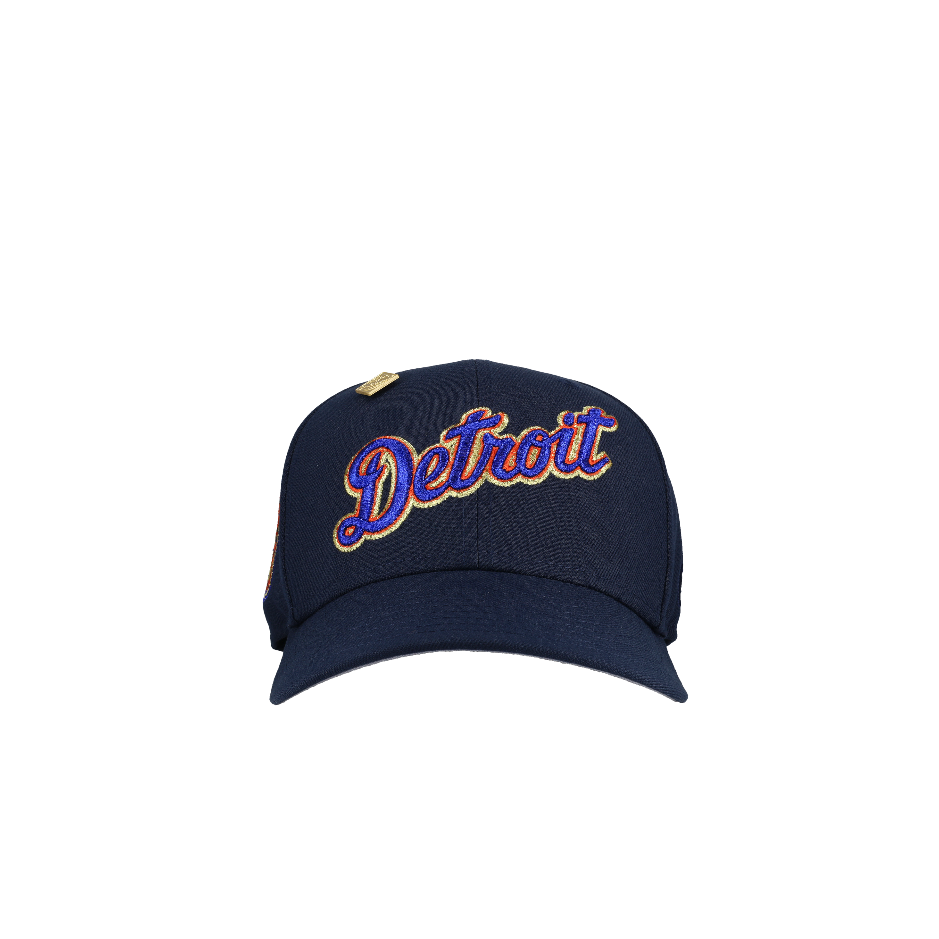 Detroit Tigers Script World Series Navy Metallic 59Fifty Fitted Hat