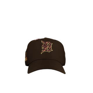 Detroit Tigers 1984 World Series Walnut Tiger Stripe Metallic 59Fifty Fitted Hat