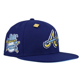 Atlanta Braves Royal Ice Collection 30th Season 59Fifty Fitted Hat