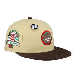 Chicago Cubs Vegas Gold 2.0 Collection 1990 All Star Game Fitted Hat