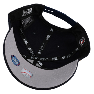 New York Yankees 2024 World Series 9Forty A Frame Snapback Hat (Grey Brim)