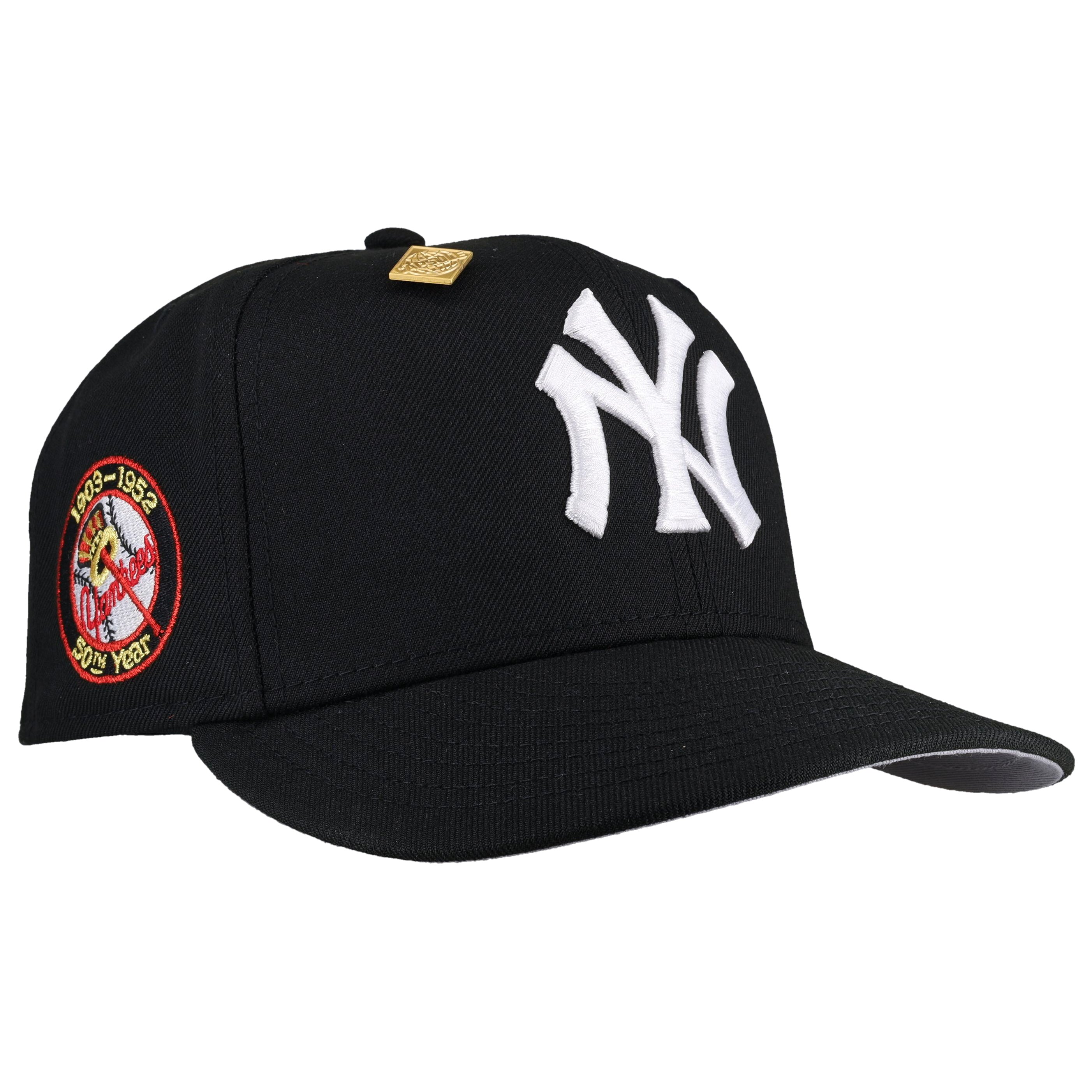 New York Yankees 50th Year Black / Red Metallic 59Fifty Fitted Hat
