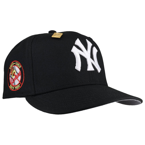 New York Yankees 50th Year Black / Red Metallic 59Fifty Fitted Hat