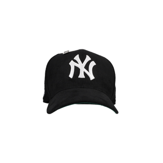 New York Yankees 50th Year Black Corduroy Metallic 59Fifty Fitted Hat