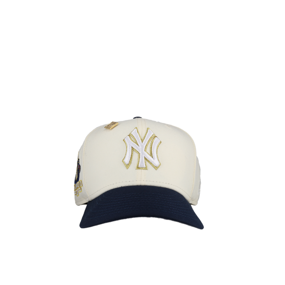 New York Yankees 2000 World Series Chrome Gold Metallic 59Fifty Fitted Hat