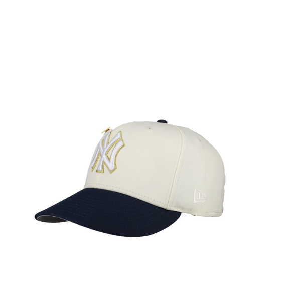 New York Yankees 2000 World Series Chrome Gold Metallic 59Fifty Fitted Hat